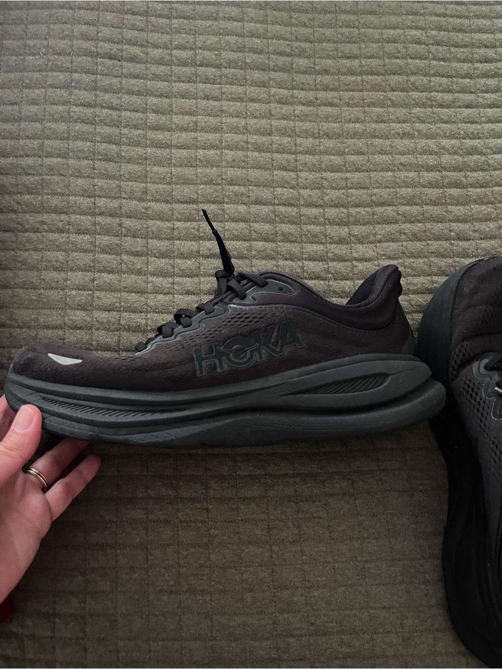 Hoka Men’s Athletic Running Shoes in black - Picture 2 of 6